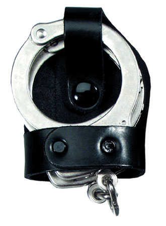 Perfect Fit Bikini Handcuff Case w/ Belt SLide or Belt Clip, Black Leathr Shown
